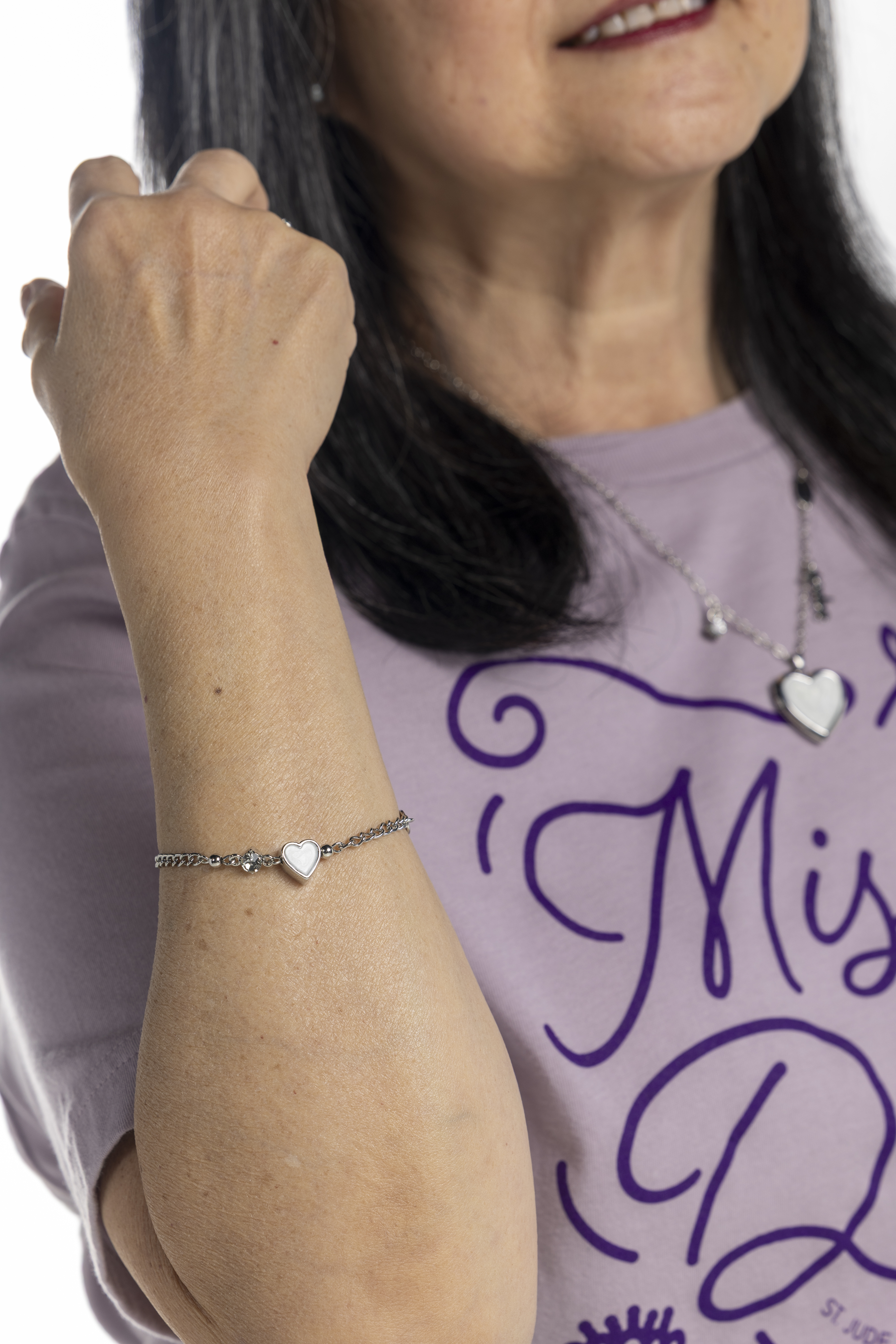 Primary image St. Jude Pearly Heart Bracelet